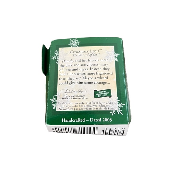 Hallmark Keepsake Ornament 2003 MINIATURE Cowardly Lion Wizard Of Oz - Picture 3 of 12